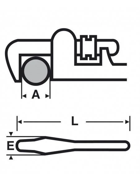 Clé Stillson Acier 36'' - 012590 - Virax | IFD Outillage – Image 2