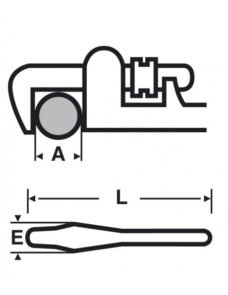 Clé Viragrip 18'' Aluminium | 013745 - Virax | IFD Outillage – Image 2
